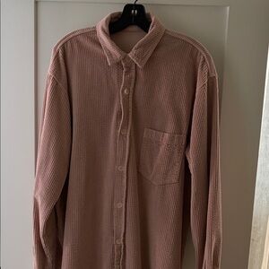 Womens Pink Corduroy Shirt